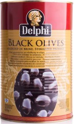 Delphi Atlas Маслины с косточкой в рассоле размер 70-90 в ж/б 4250г