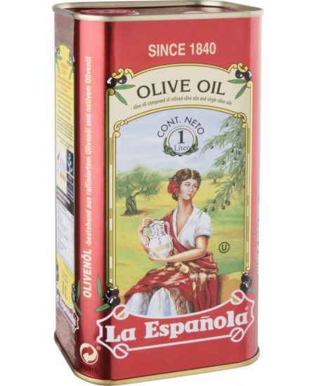 La Espanola оливковое масло рафинированное в ж/б 1 л