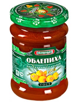 Облепиха "Экопродукт" протёртая с сахаром 340гр