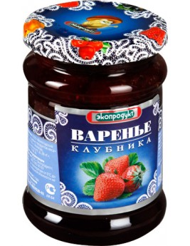 Варенье "Экопродукт" клубника 340гр