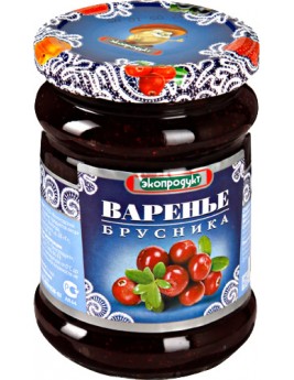 Варенье "Экопродукт" брусника 340гр