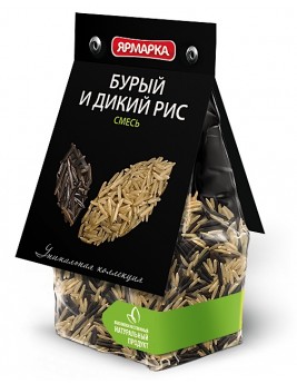 Bravolli Бурый и дикий рис смесь 350гр