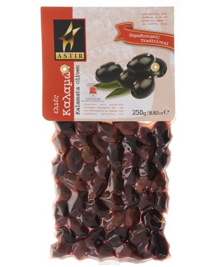 Astir Оливки Каламата с косточкой, 250 г