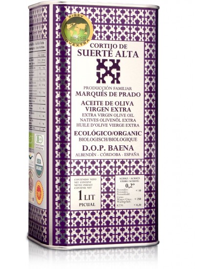 Cortijo De Suerte Alta масло оливковое Пикуаль Extra Virgin, в ж/б 1 литр