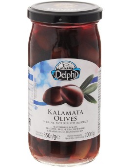 Delphi Маслины с косточкой Каламата в рассоле, 350 г