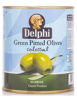 Delphi Оливки без косточки в рассоле Colossal 121-140, 820 г