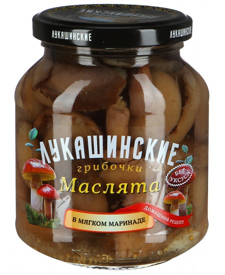 Грибочки Лукашинские Маслята в мягком маринаде 340гр Продаётся упаковками-12 банок. 