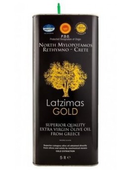 Latzimas Gold Масло оливковое Extra Virgin греческое Премиум класса 5 литров в ж/б