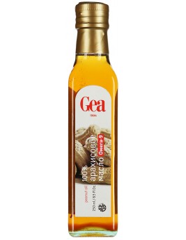 Масло Gea арахисовое 100%, 250 мл в стекле