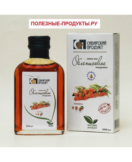 Масло Облепиховое "Сибирский продукт" нерафинированное 100гр