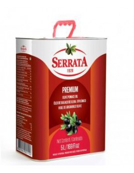 Оливковое масло SERRATA Pomace Для жарки Рафинированное 5 литров в жестяной канистре Португалия