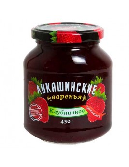 Варенье Лукашинские клубничное 450гр