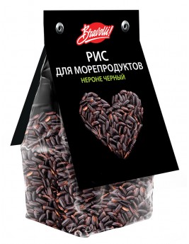 Bravolli Рис для морепродуктов нероне чёрный 350гр