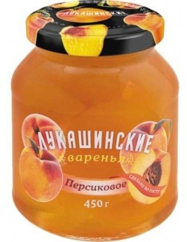 Варенье Лукашинские персиковое 450гр