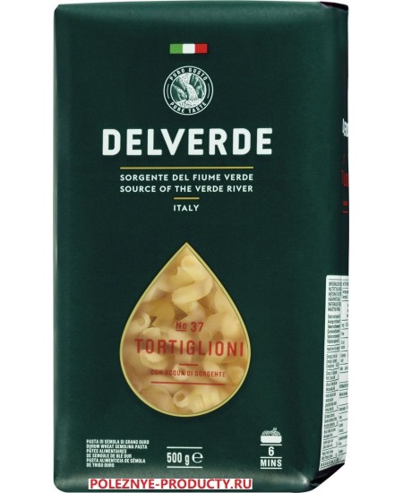 Delverde № 037 паста Тортильони, 500 г