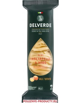 Delverde № 091 паста Тальятелле яичная, 250 г