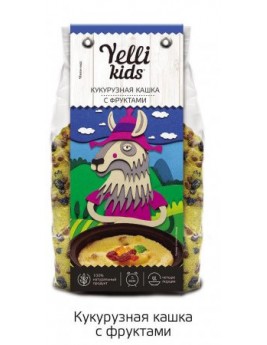 Yelli kids Кукурузная кашка с фруктами 120гр