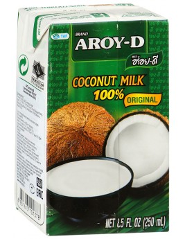Кокосовое молоко "AROY-D" 60% в тетра паке (жирность 17-19%) 250мл