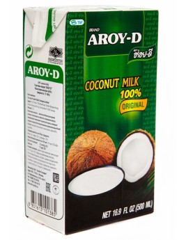 Кокосовое молоко "AROY-D" 60% в тетра паке (жирность 17-19%) 500мл