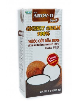 Кокосовые сливки "AROY-D" 70% в тетро паке (жирность 20-22%) 1литр