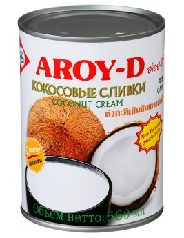 Кокосовые сливки "AROY-D" 70% в ж/б (жирность 20-22%) 560 мл