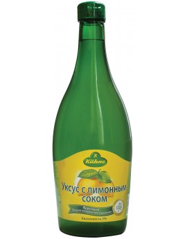 Kuhne Vinegar Lemon уксус 5% с лимонным соком, 750 мл