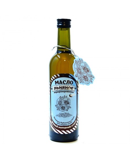 Масло льняное нерафинированное Валиса 375мл