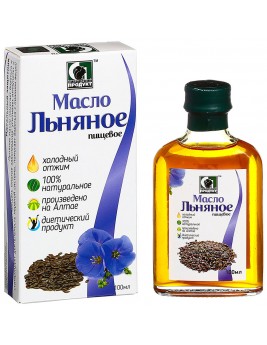 Масло нерафинированное пищевое льняное "Сибирское" 100мл