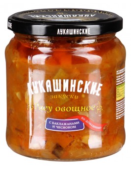 Рагу Лукашинские овощное по-домашнему 450гр. Продаётся упаковками 6-банок. 