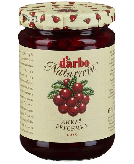 Соус D'arbo Дикая брусника 400г