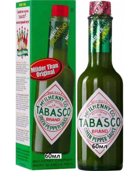Соус Tabasco зелёный перечный острый, 60мл
