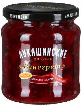 Винегрет Лукашинские Классический домашний рецепт 460гр. Продаётся упаковками 6-банок