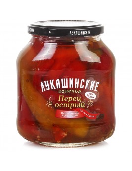 Перец Лукашинские острый по-Бакински 670гр. Продаётся упаковками 8-банок. 