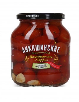 Помидорчики Лукашинские Черри маринованные 670гр. Продаётся упаковками 6-банок. 